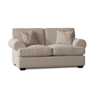 Workington 67x22 Rolled Arm Loveseat Body Fabric: Conversation Ivory