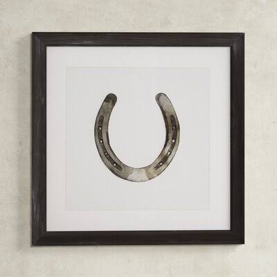 Equestrian Horseshoe - Picture Frame Print on Paper Print: Horseshoe
