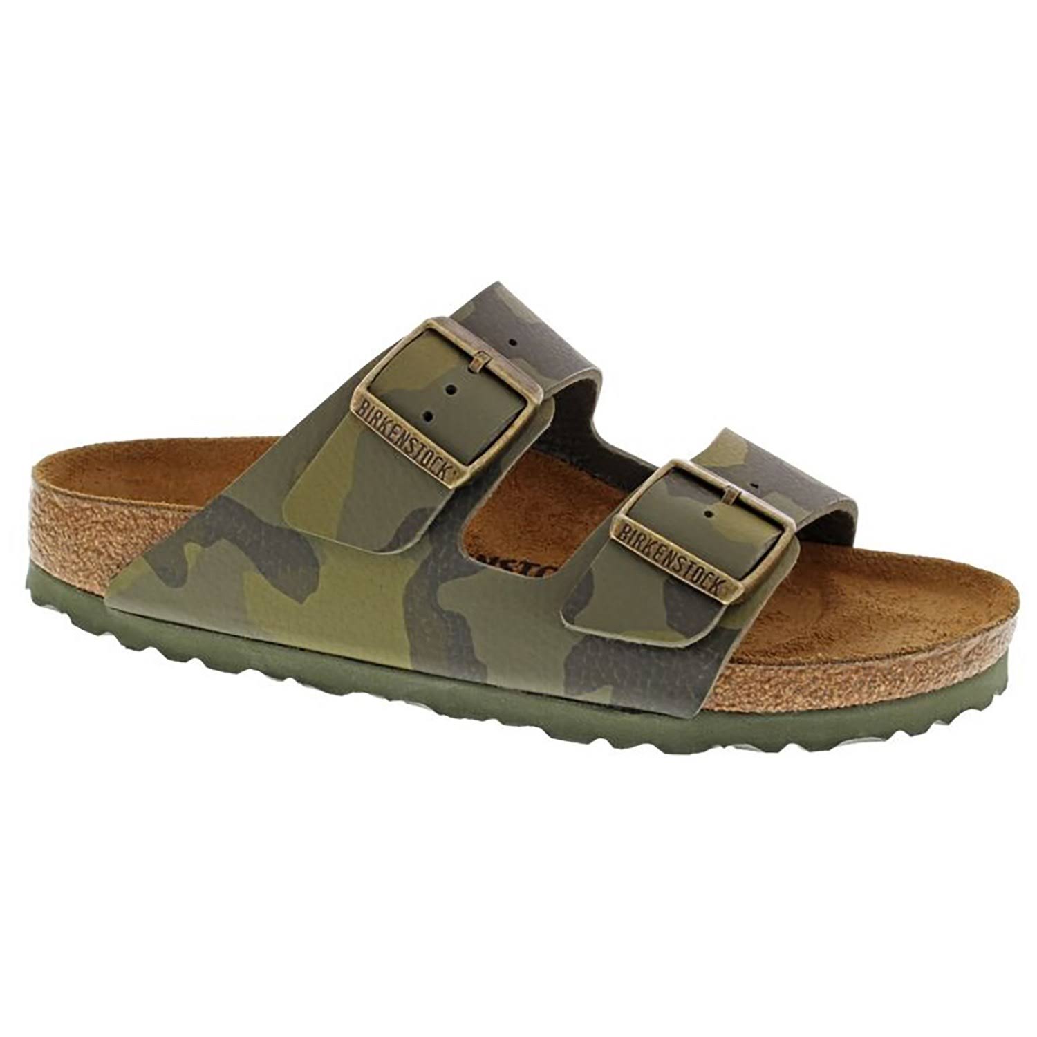 Women's Birkenstock Arizona Slide Sandal - Green Camouflage - Size EU 38 / US 7-7.5