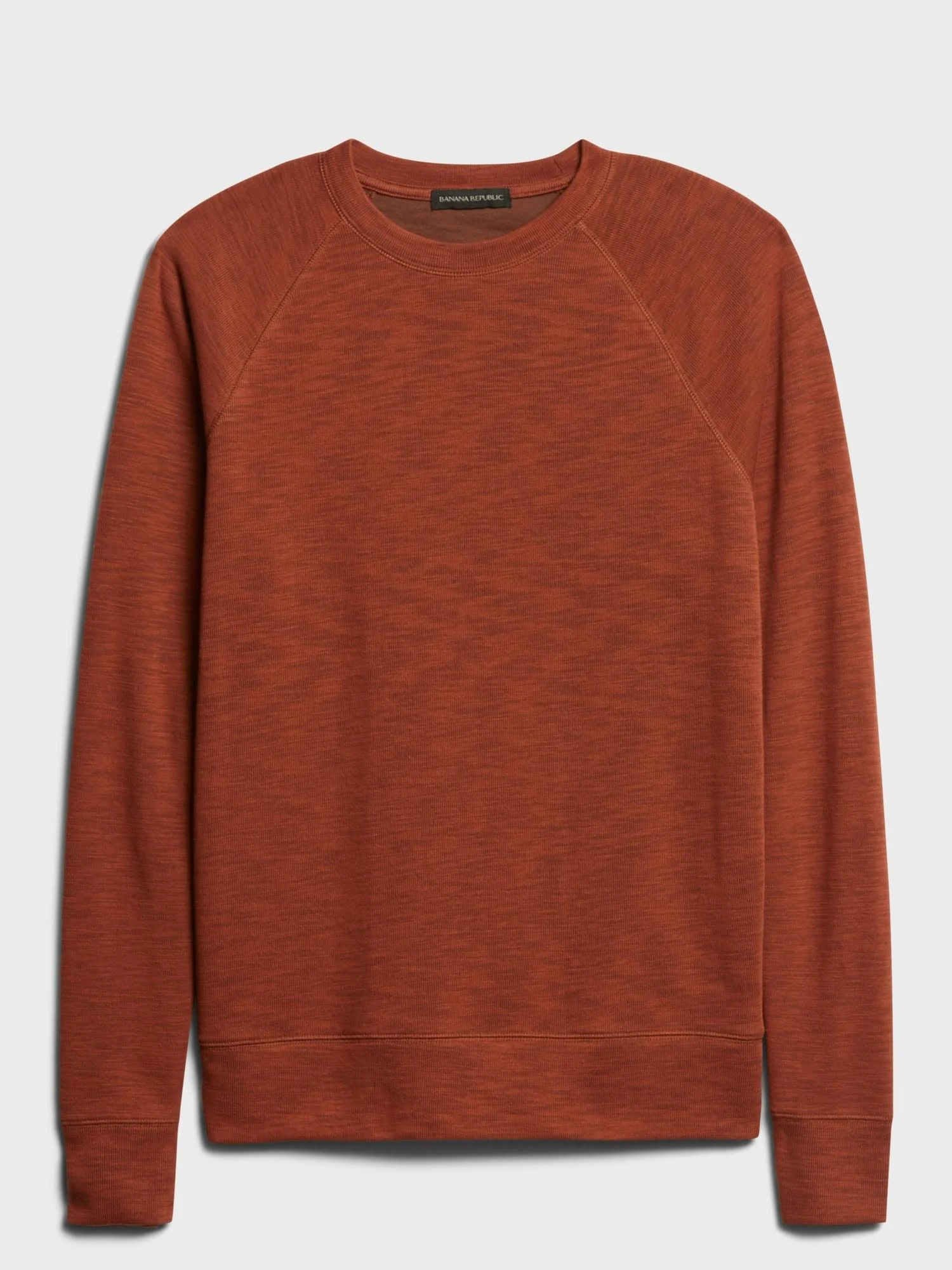 Banana Republic Men's Double-Knit Crew-Neck Sweatshirt Molten Copper Size Xs