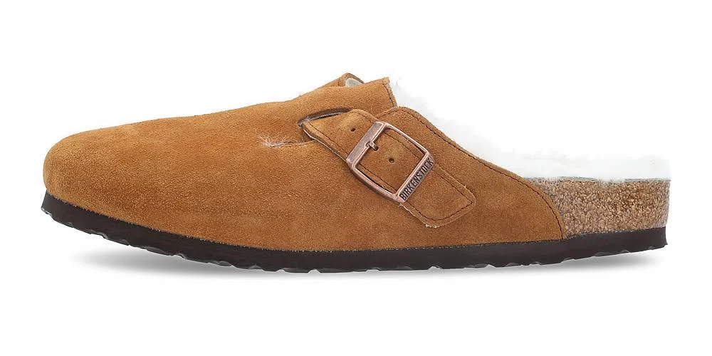 Birkenstock Boston Ladies Brown Mules Mink