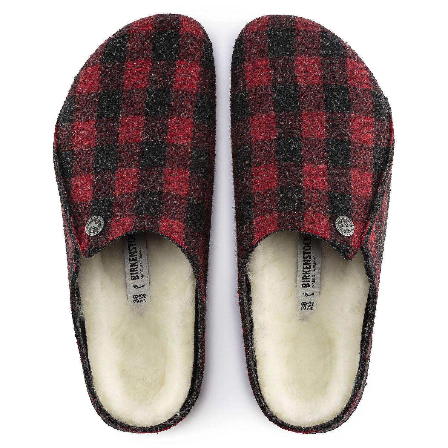 Birkenstock Zermatt Shearling Narrow Slippers - Light Grey