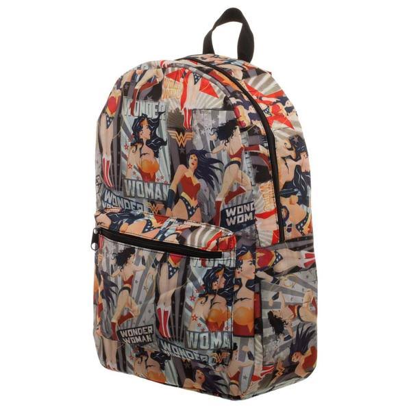 DC Comics Wonder Woman All Over Print Backpack