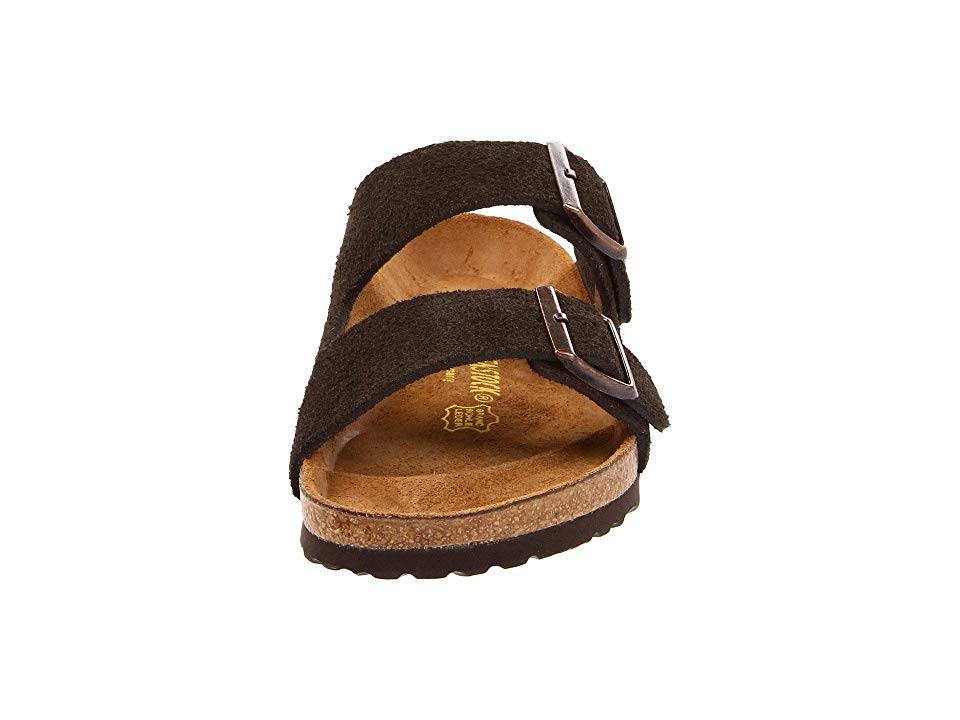 Birkenstock Arizona Sandal - 37 Narrow - Mocha Suede