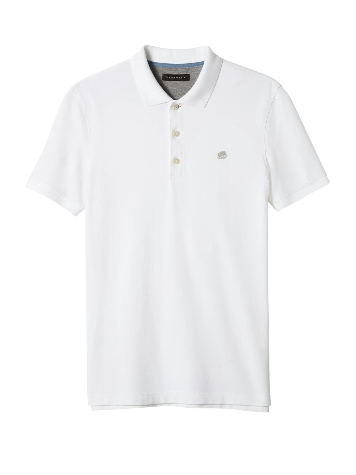 Banana Republic Men's Slim Signature Pique Polo Shirt White Size XXL