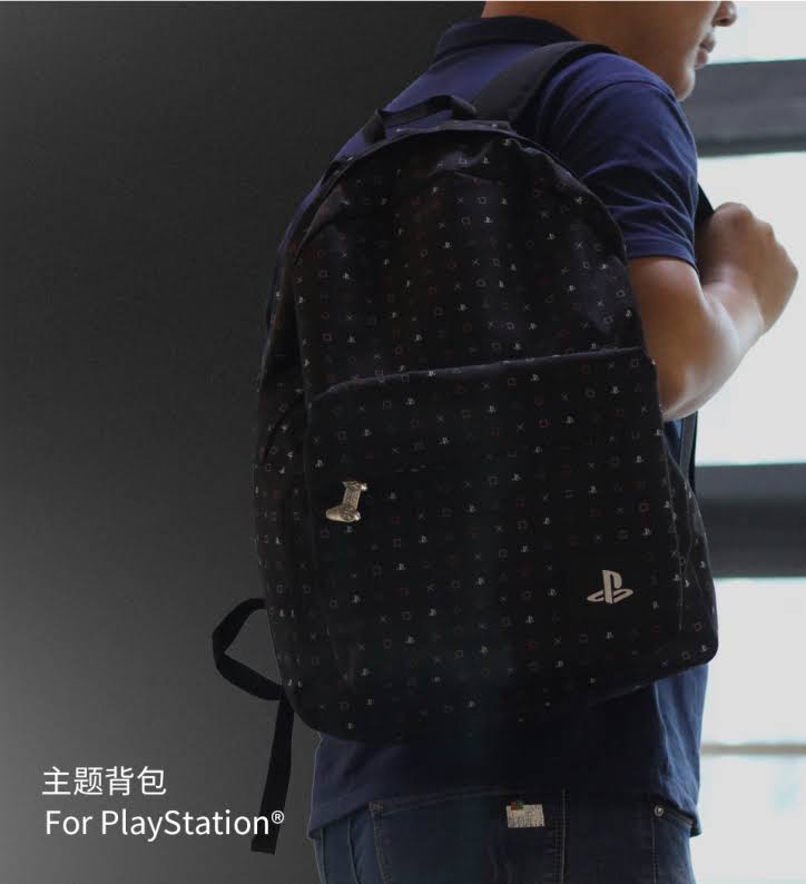 PlayStation Button Sublimated Print Backpack
