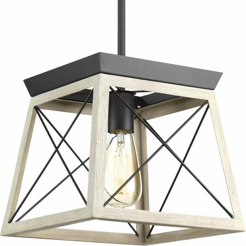 Delon 1 - Light Lantern Geometric Pendant Finish: Graphite