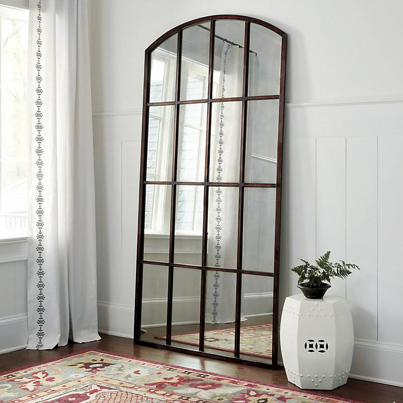 Amiel Arch Aged Brown Antiqued Mirror Aged Brown - Ballard Designs