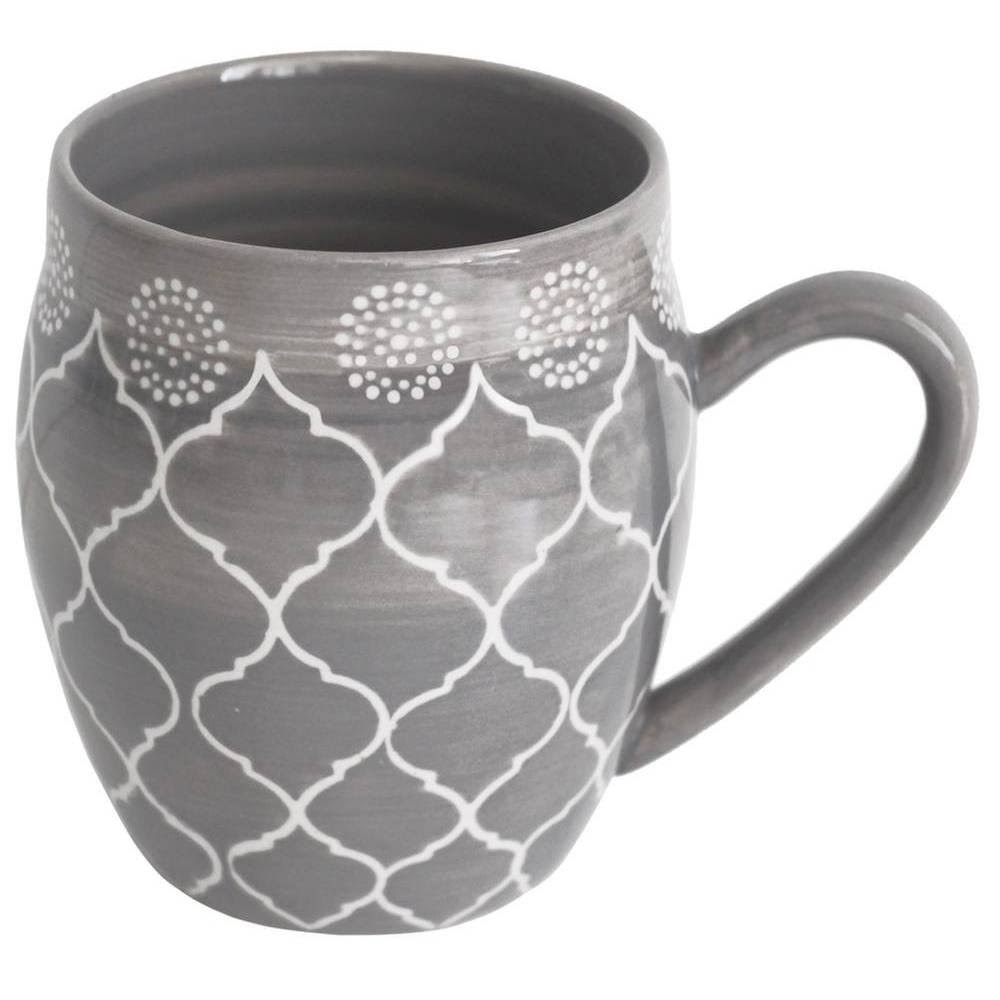 Baum 16 Piece Moroccan Grey Dinnerware Set