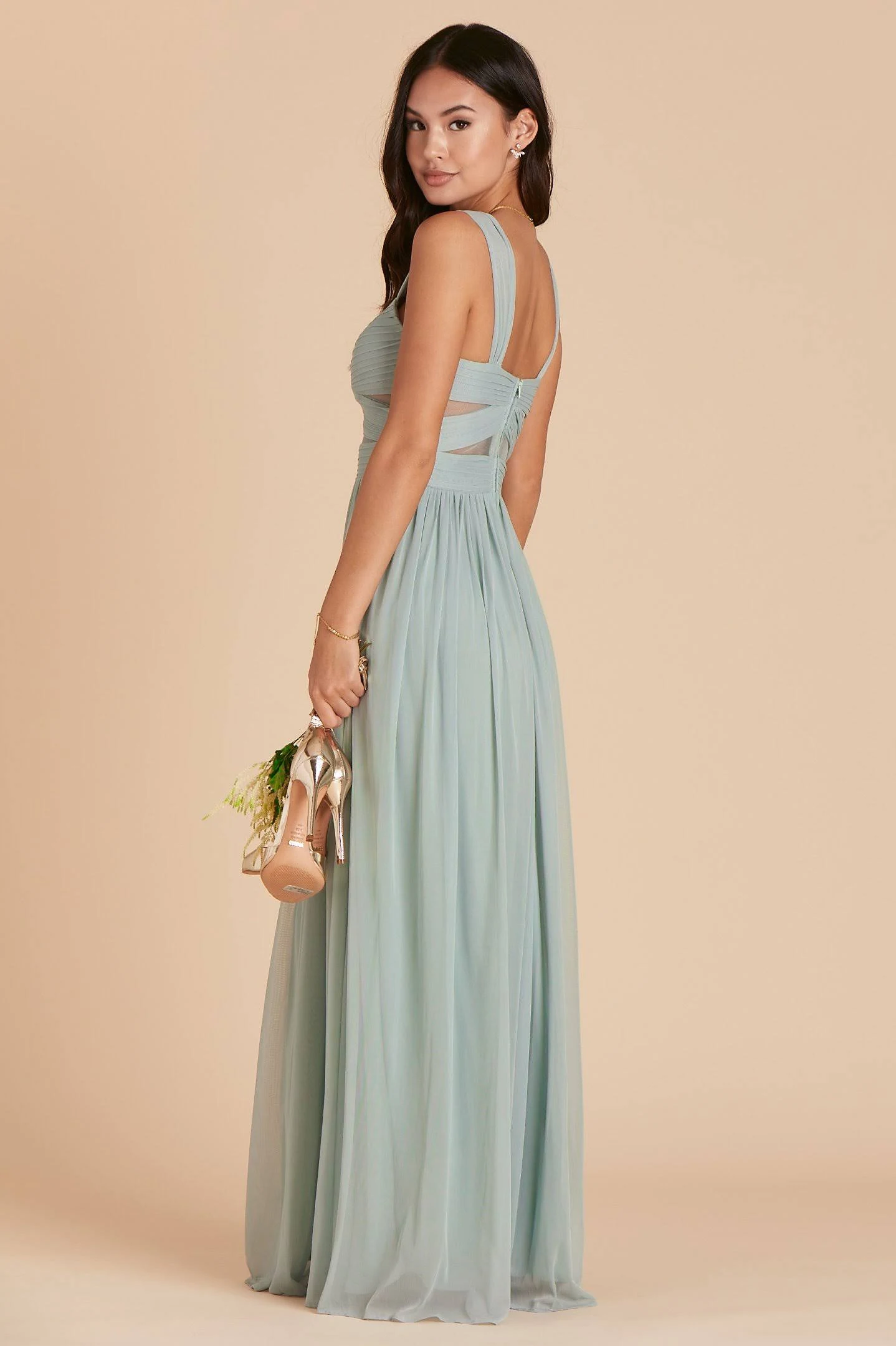 Birdy Grey Elsye Bridesmaid Dress in Sage L / Sage