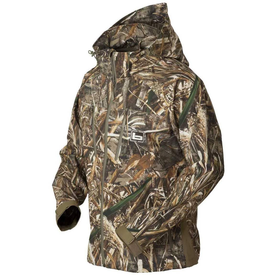 Banded Feather Stretch Shell Jacket, Max 5-Medium