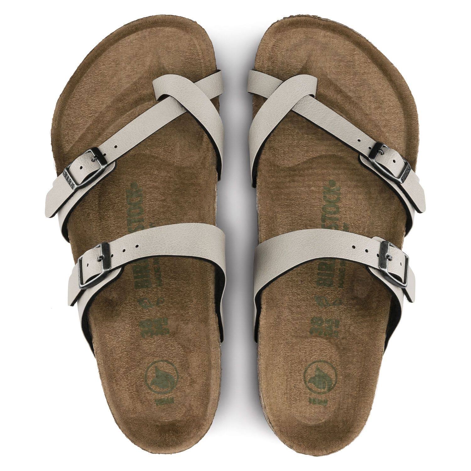 Birkenstock Women's Mayari Vegan (40 Stone Pull Up BF)