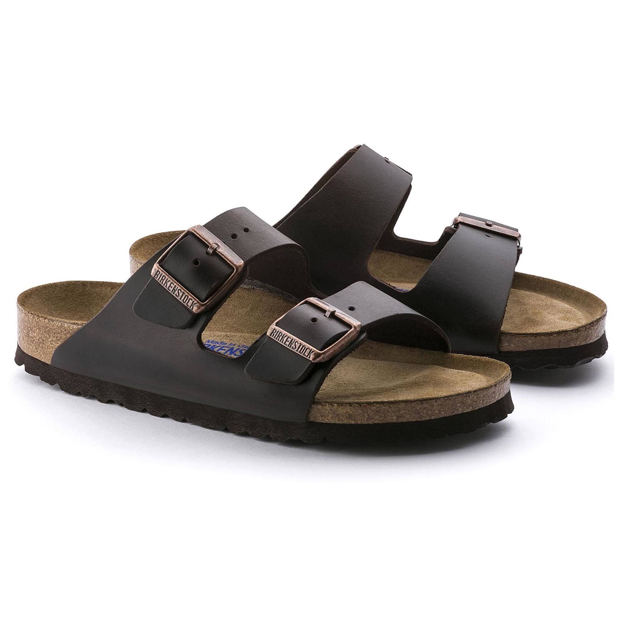 Birkenstock Arizona Soft Footbed - Leather Brown Amalfi / 39 / Narrow