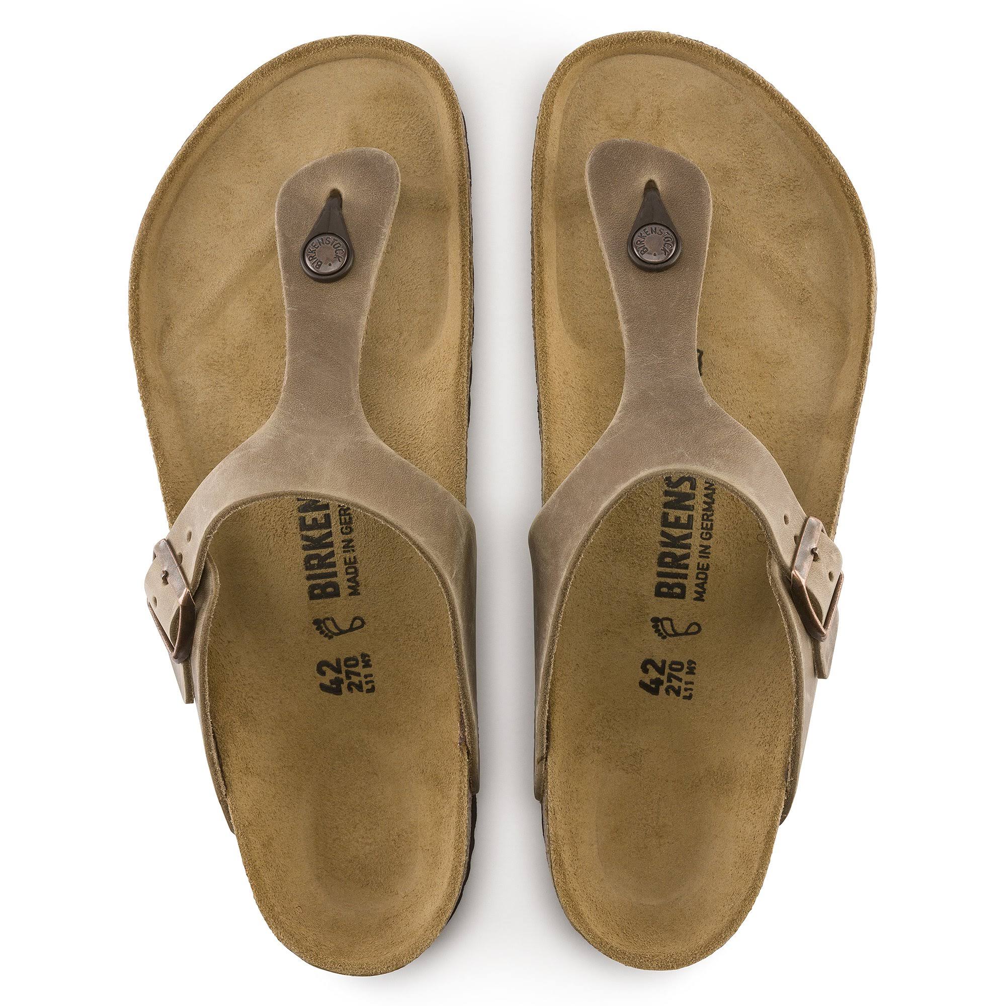 Birkenstock Gizeh Leather Tobacco Brown / 37