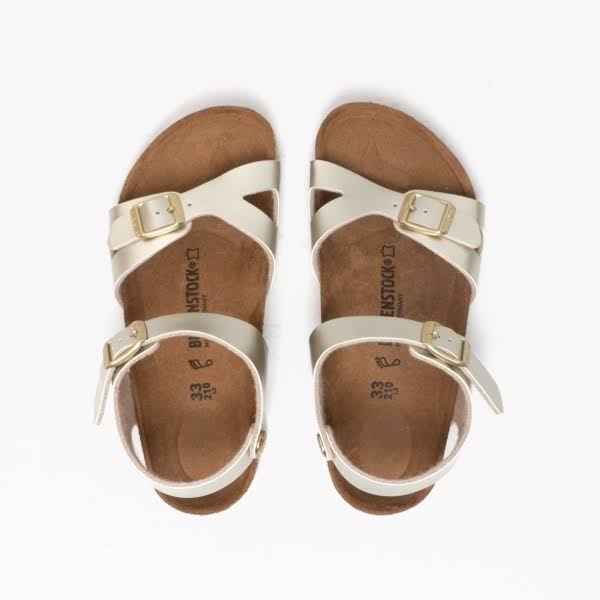 Birkenstock Rio 1014826 Girls Birko-Flor Two Strap Sandals Elect