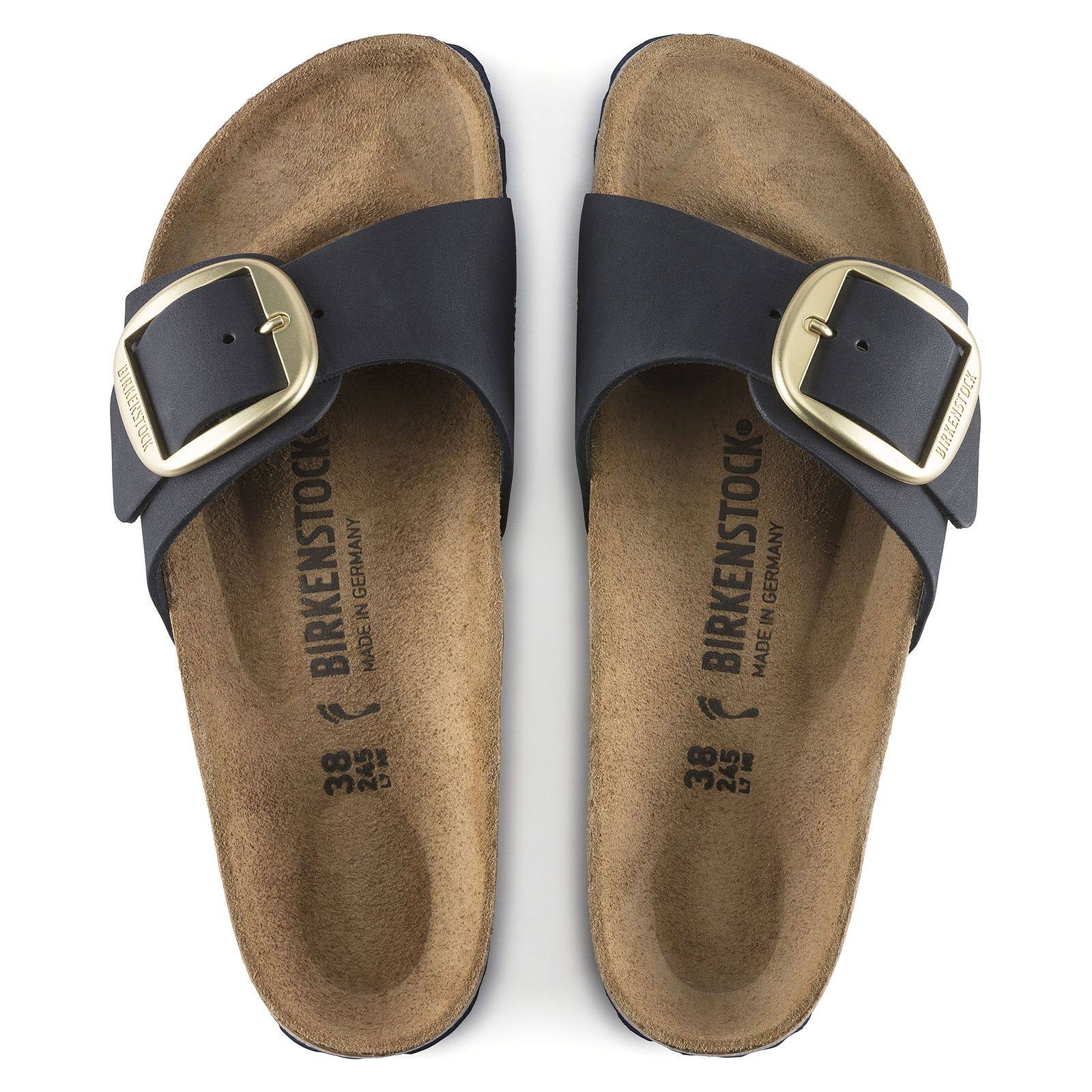 Birkenstock Madrid Big Buckle Mud Green Nubuck / 39 / Narrow