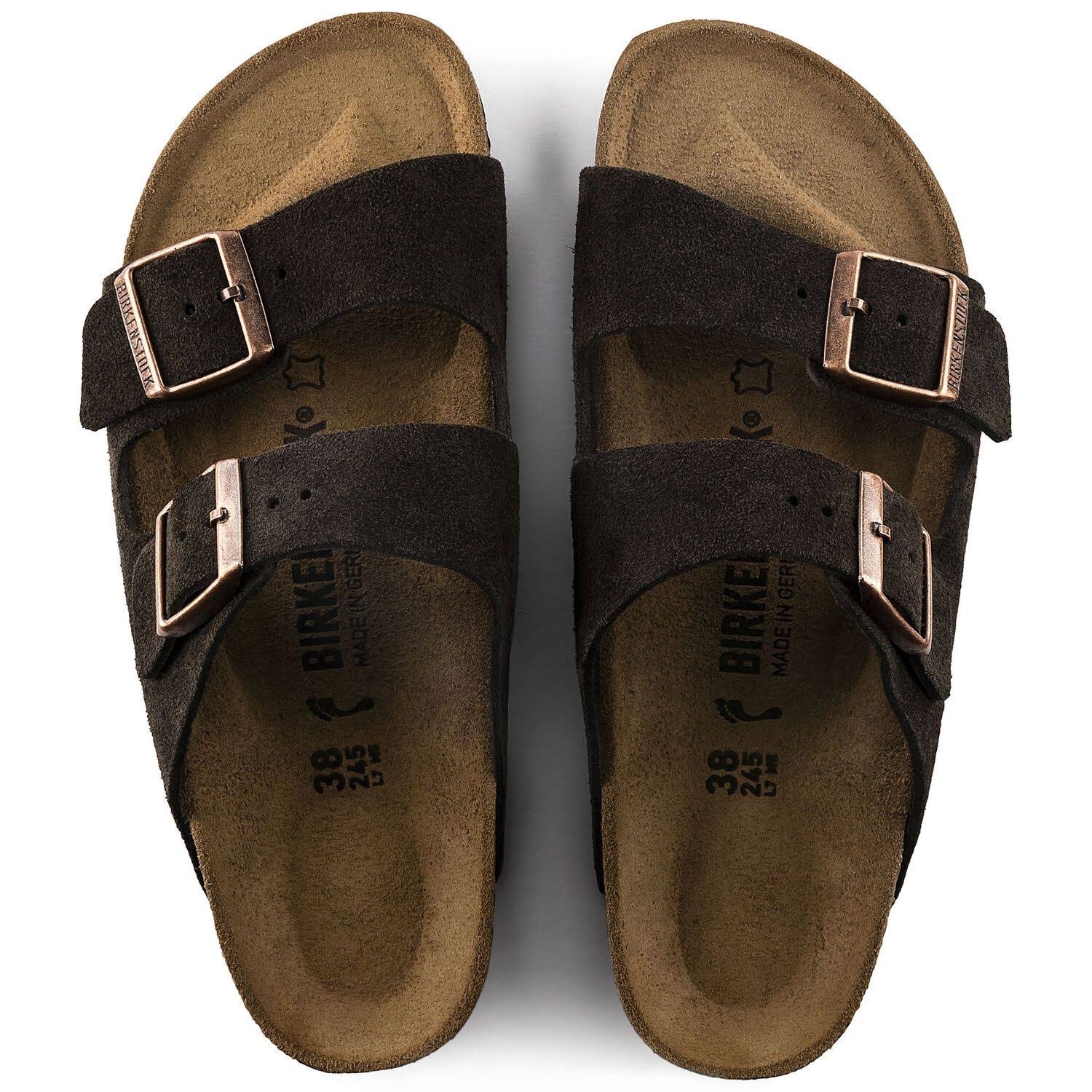 Birkenstock Unisex Arizona, Mocha Suede, 40