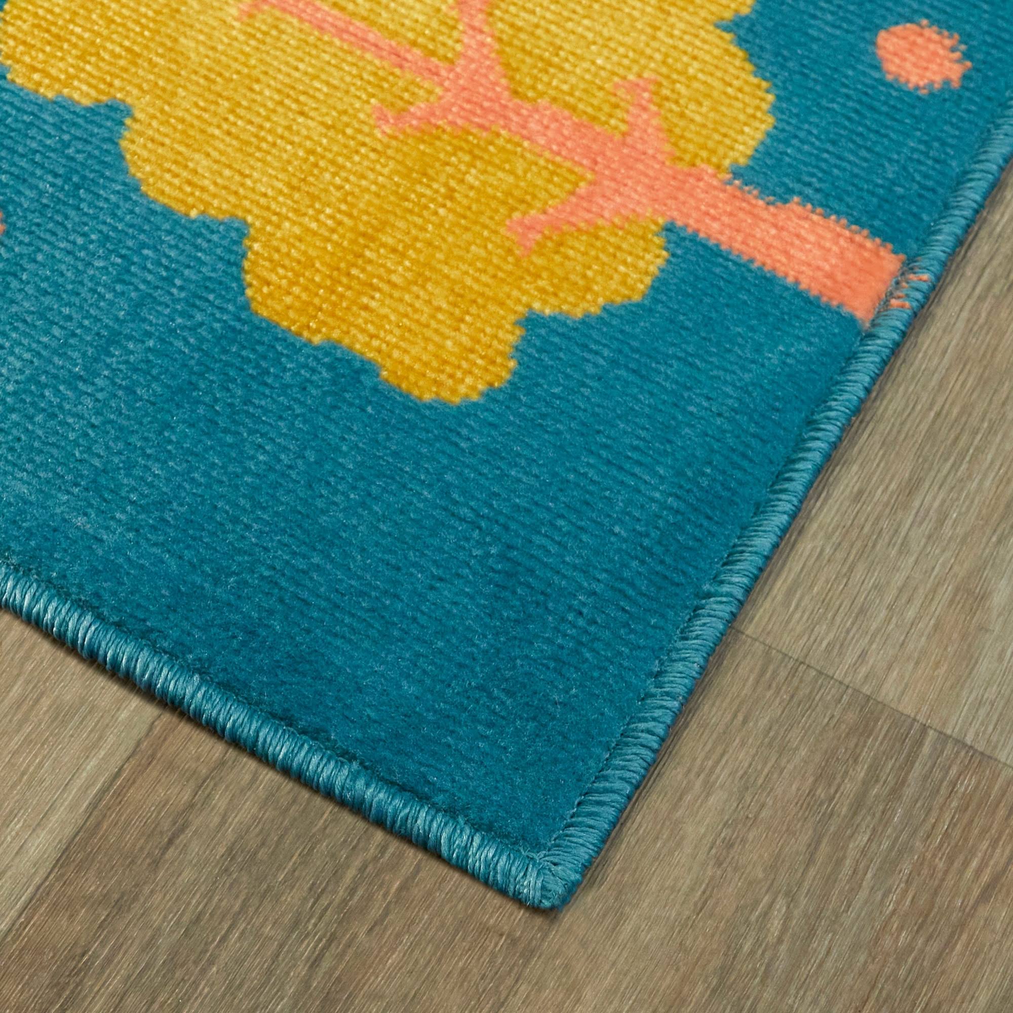 BALTA Rural Roadway Blue 5 ft. x 7 ft. Kids Area Rug