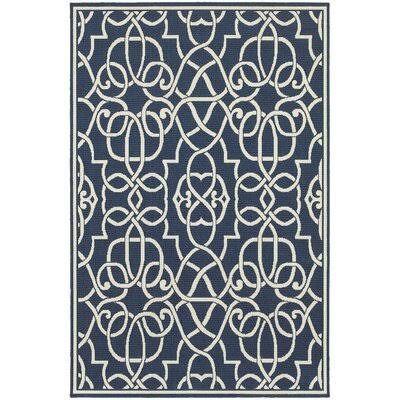 Peninsula Geometric Navy Indoor / Outdoor Area Rug Sol 72 Outdoor Rug Size: Rectangle 8&6x22 x 13&