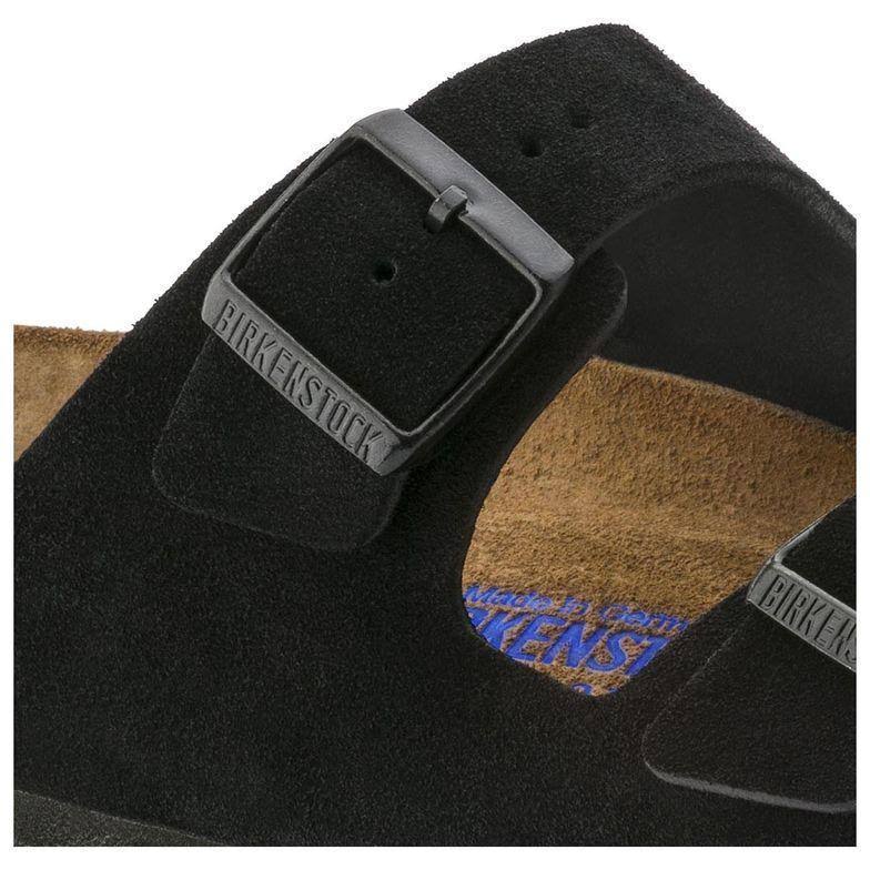Birkenstock Arizona Soft Footbed (Black Suede)
