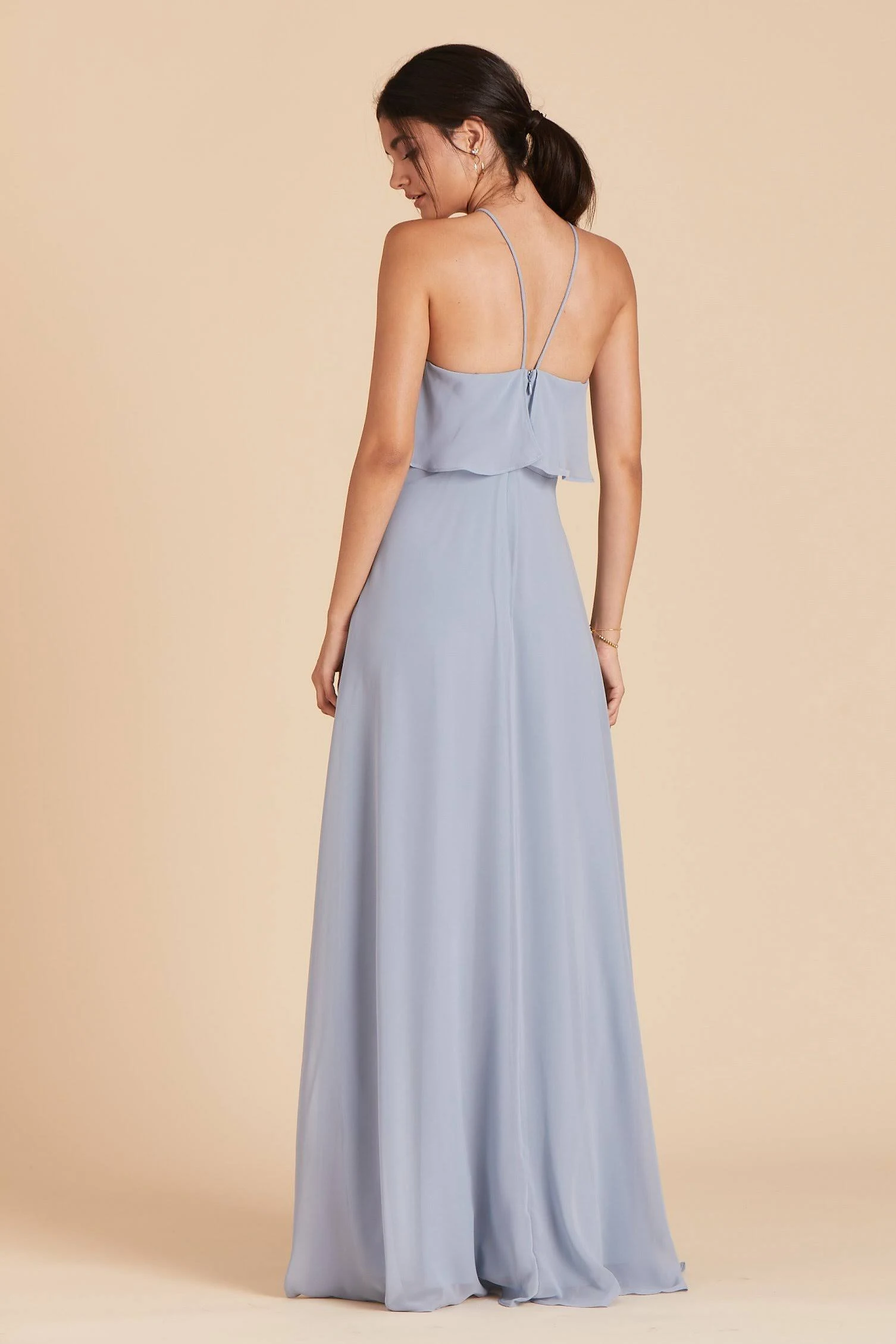 Jules Chiffon Bridesmaid Dress in Dusty Blue XL / Dusty Blue