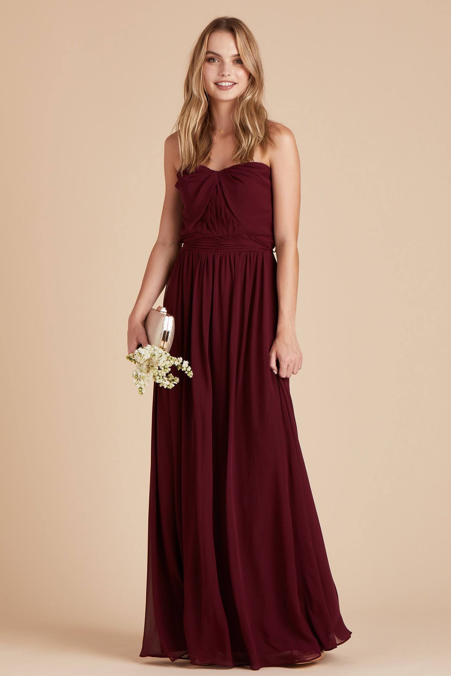 Birdy Grey Chicky Convertible Bridesmaid Dress in Cabernet S / Cabernet