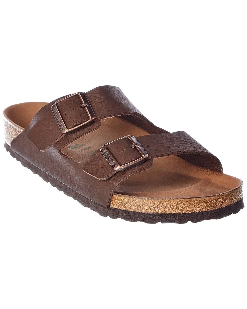 Birkenstock Men's Arizona Birko-Flor Sandal, 46 / Brown