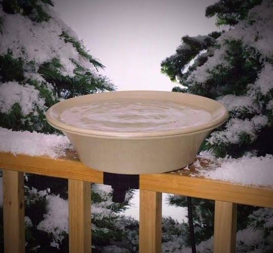 Allied Precision 14 in Heated Deck/Pole Bird Bath
