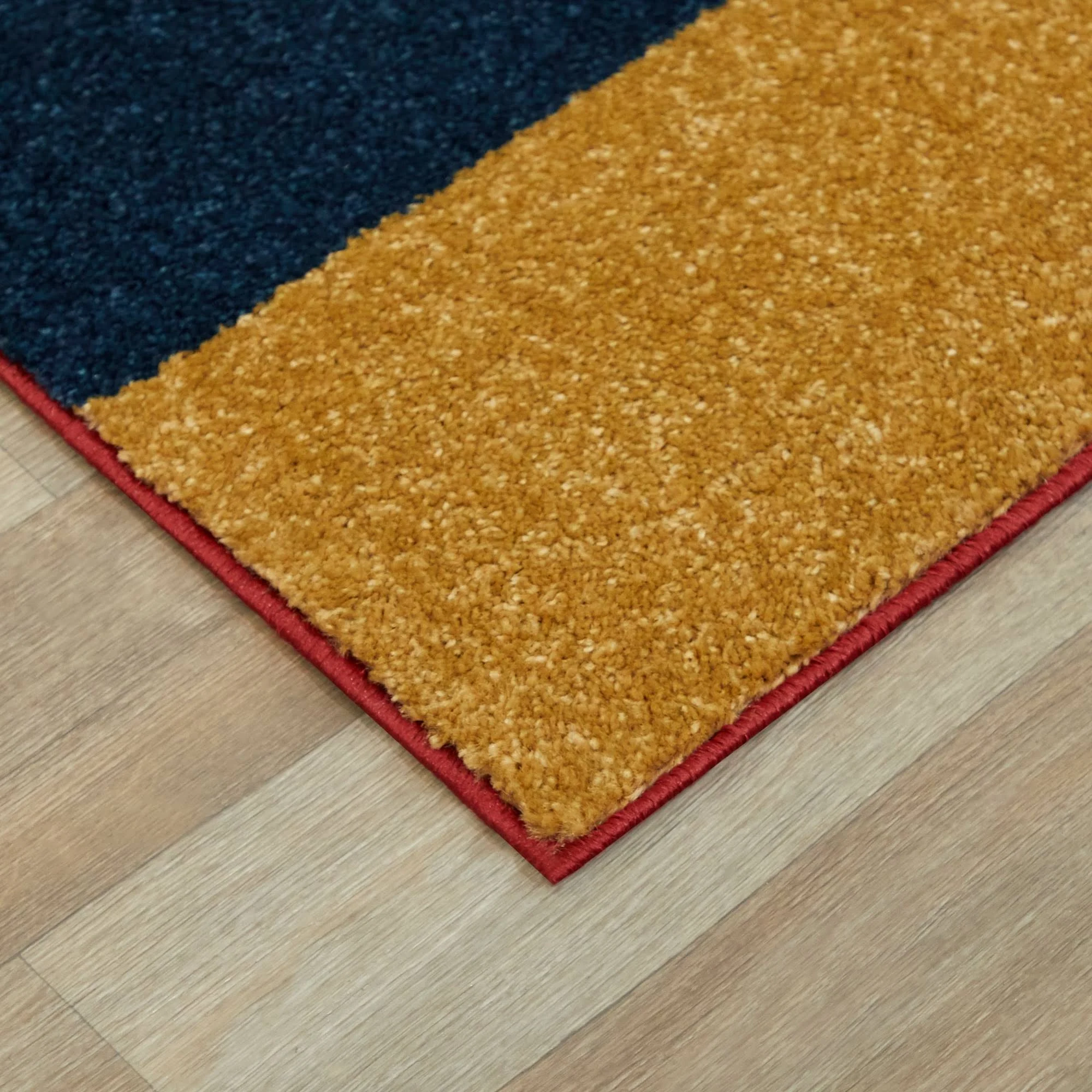 Balta Ripley Blue 5 ft. x 7 ft. Modern Color Block Area Rug
