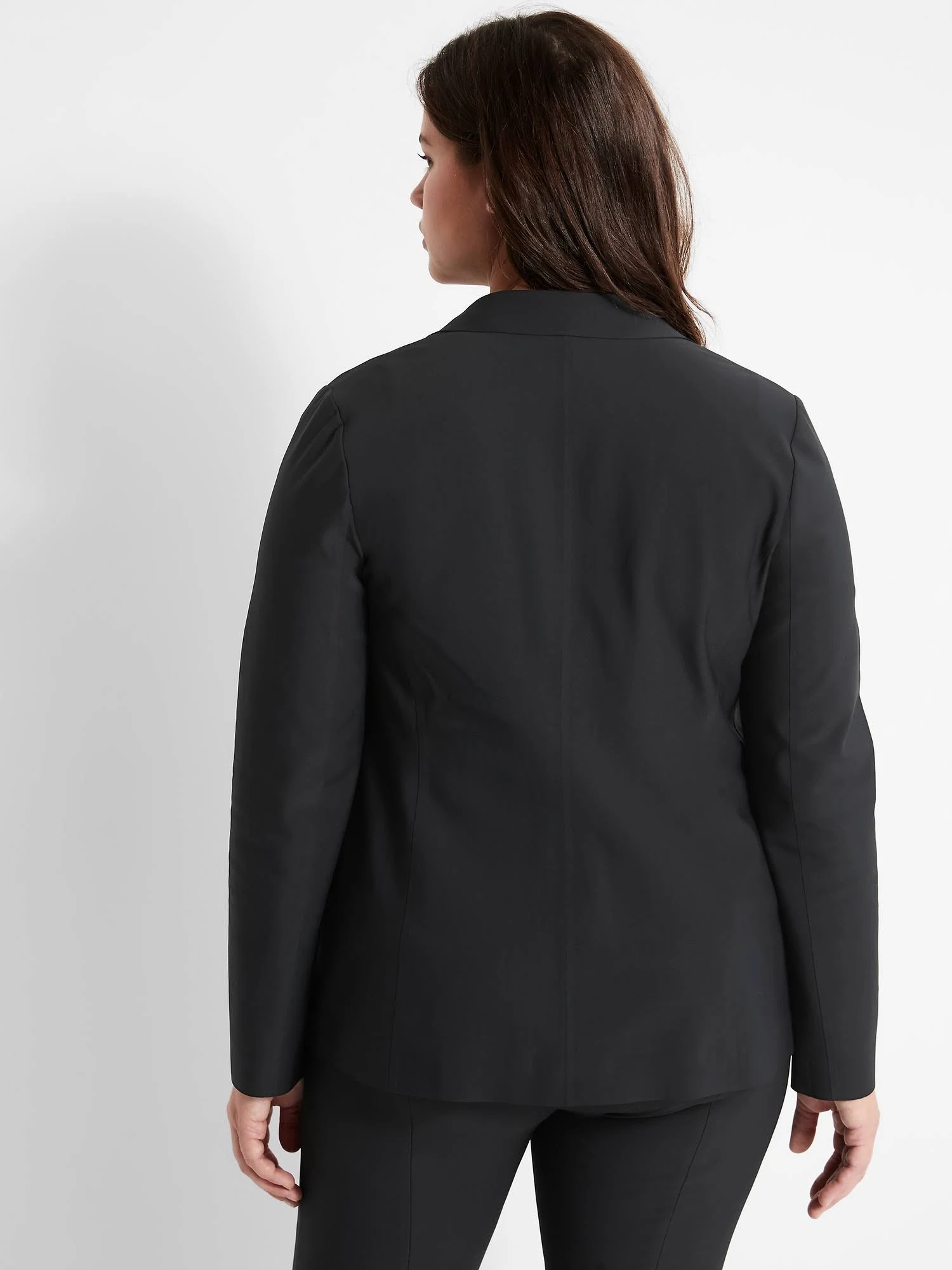 Banana Republic Women's Luxe Sculpt Blazer Black Tall Size 10