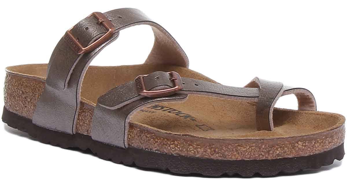 Birkenstock Mayari Birko Flor Sandals - Graceful Taupe