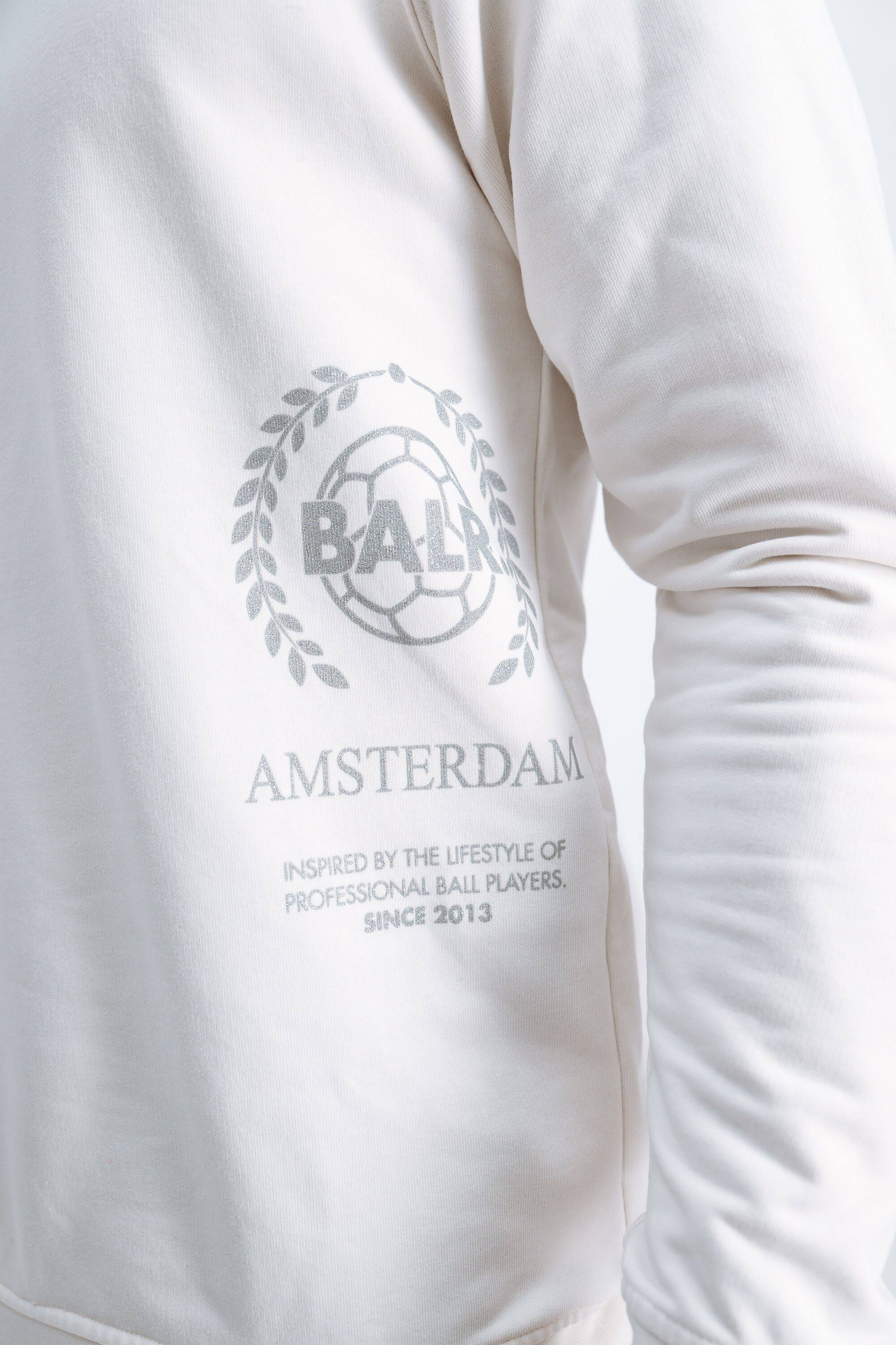 BALR. Crest Print Amsterdam Straight Crewneck Nimbus Cloud (M)