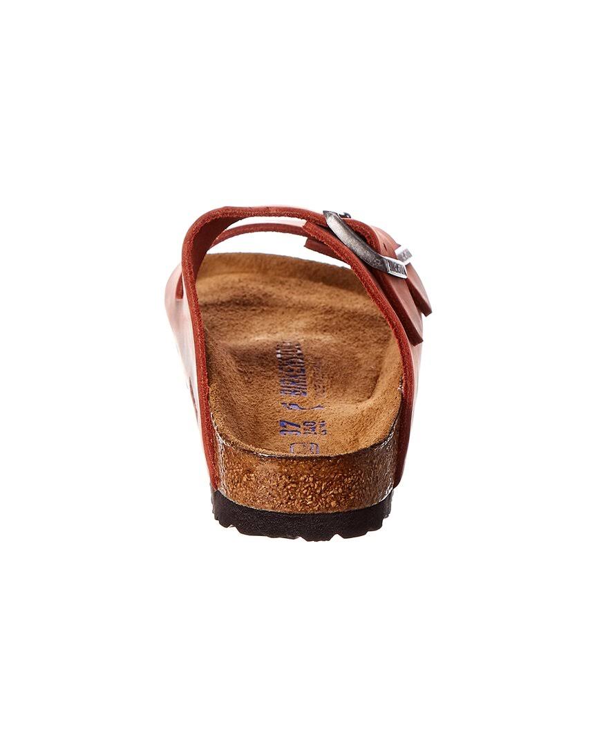 Birkenstock Women's Arizona Leather Sandal, 40 / Red