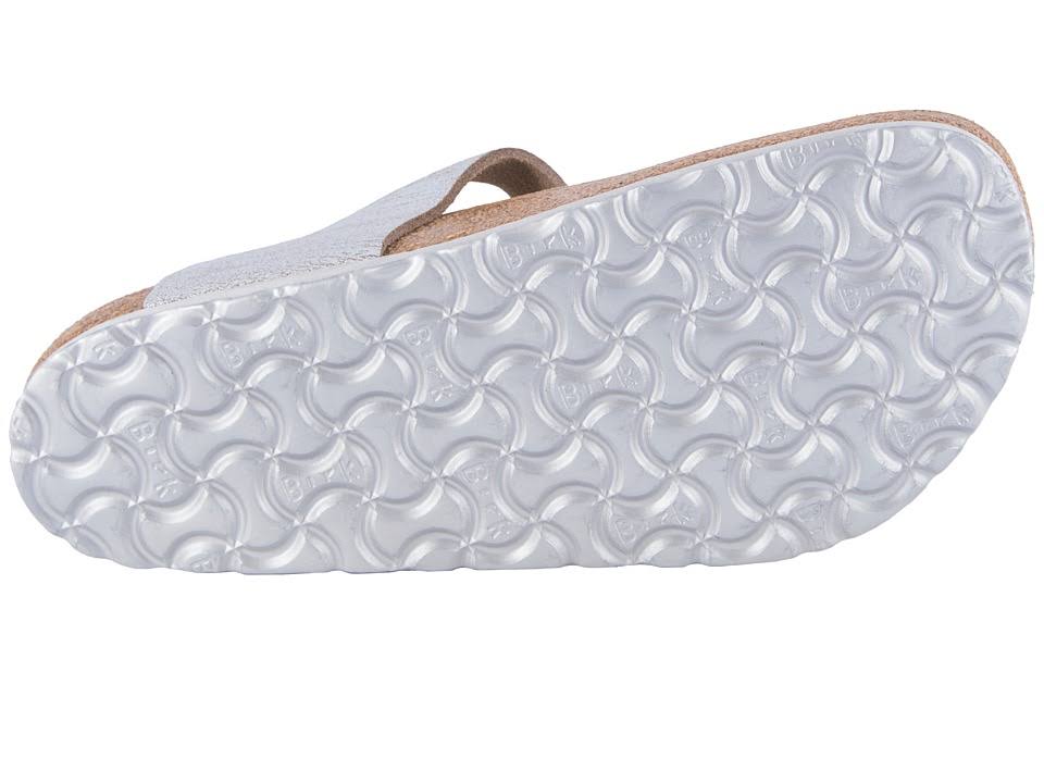 Birkenstock Women's Gizeh Sandal - 41 - Washed Metallic Blue