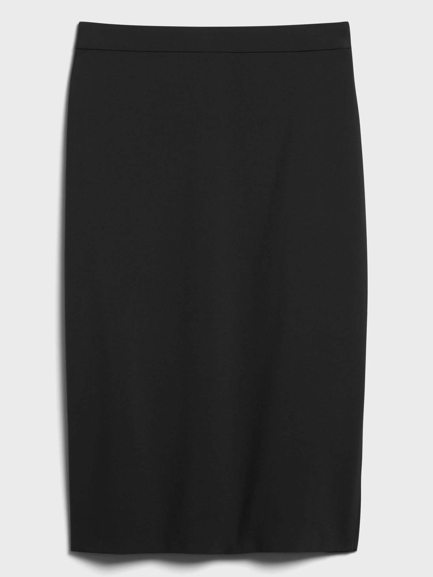Banana Republic Women's Washable Italian Wool-Blend Pencil Skirt with Side Slit Black Tall Size 6