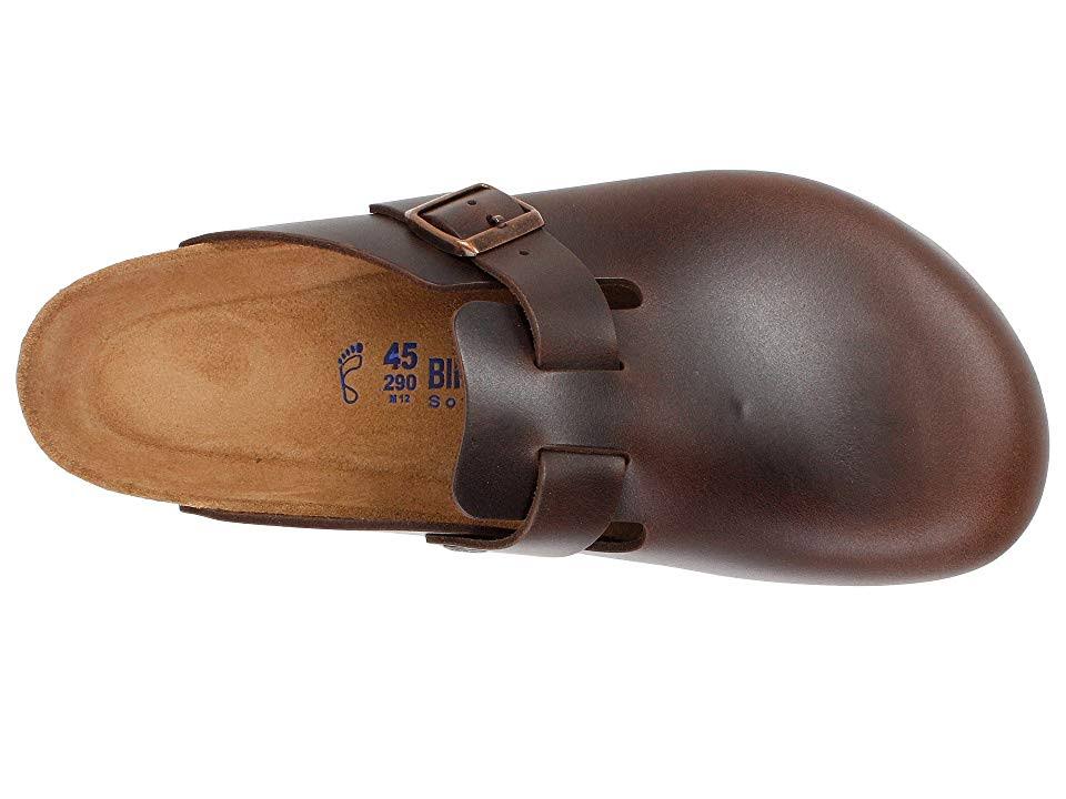 Birkenstock Boston Soft Footbed Clog - 46 - Brown Amalfi Leather