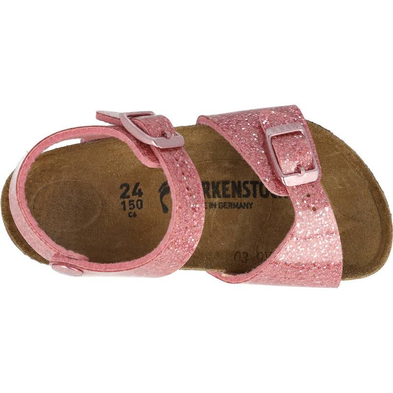 Birkenstock Infant Rio Plain Kids Pink Birko-Flor Strap Sandals