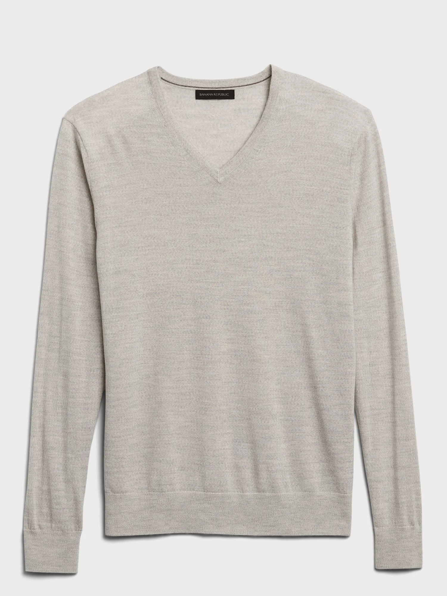 Banana Republic Men's Merino V-Neck Sweater in Responsible Wool Vintage Tan Tall Size M