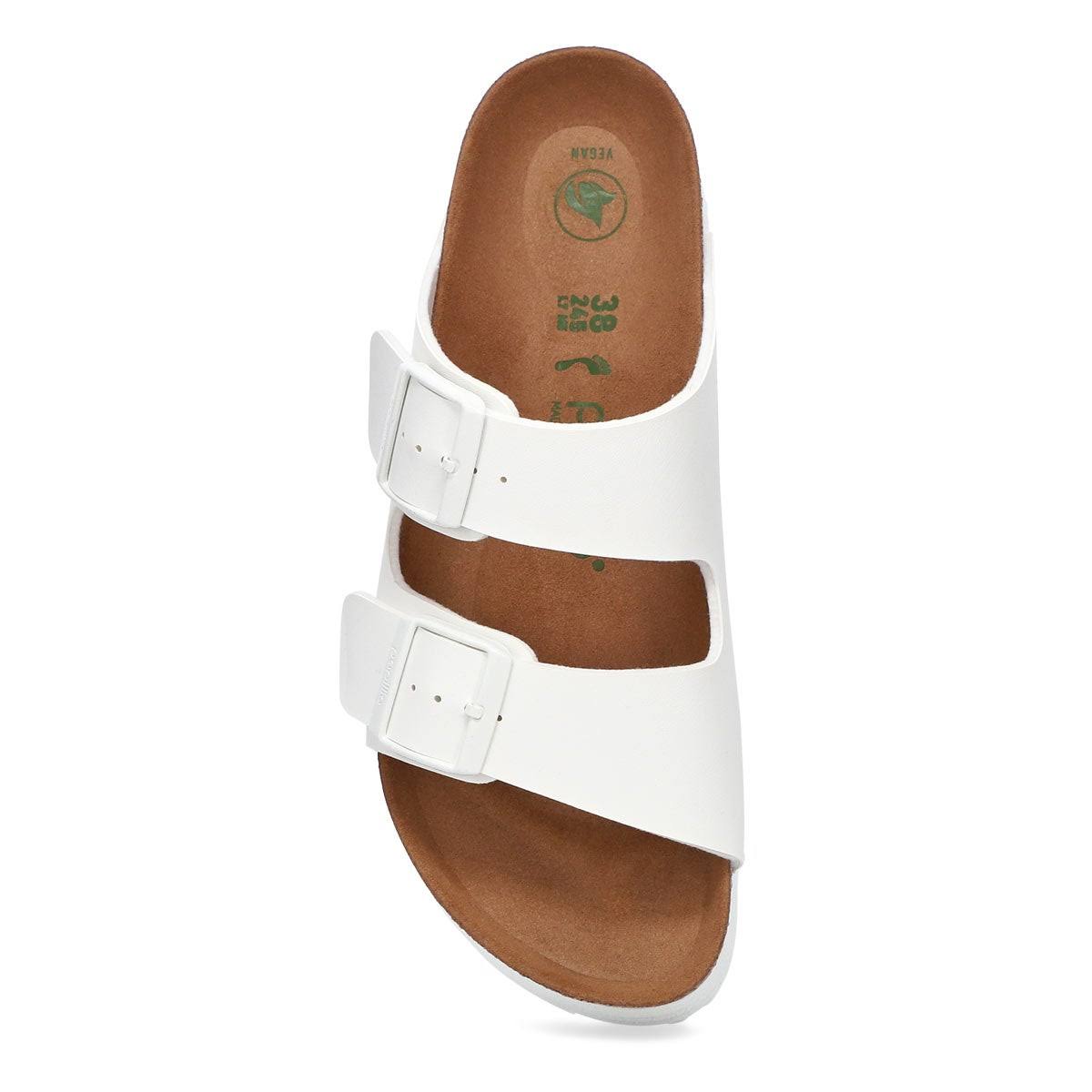 Birkenstock Women's Arizona Platform Vegan Cork Footbed Slide Sandal-Narrow, 5.5