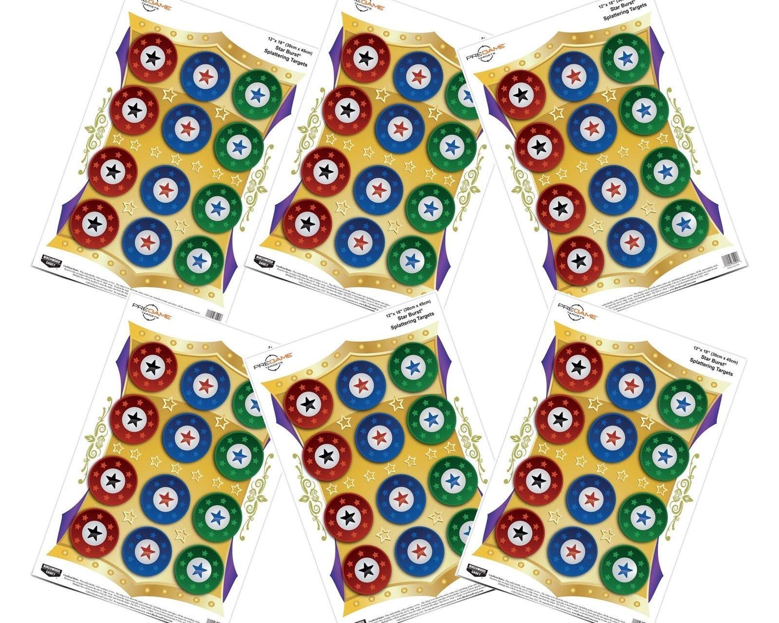 Birchwood Casey Pregame Targets (Per 100) Star Burst 12 x 18-inch