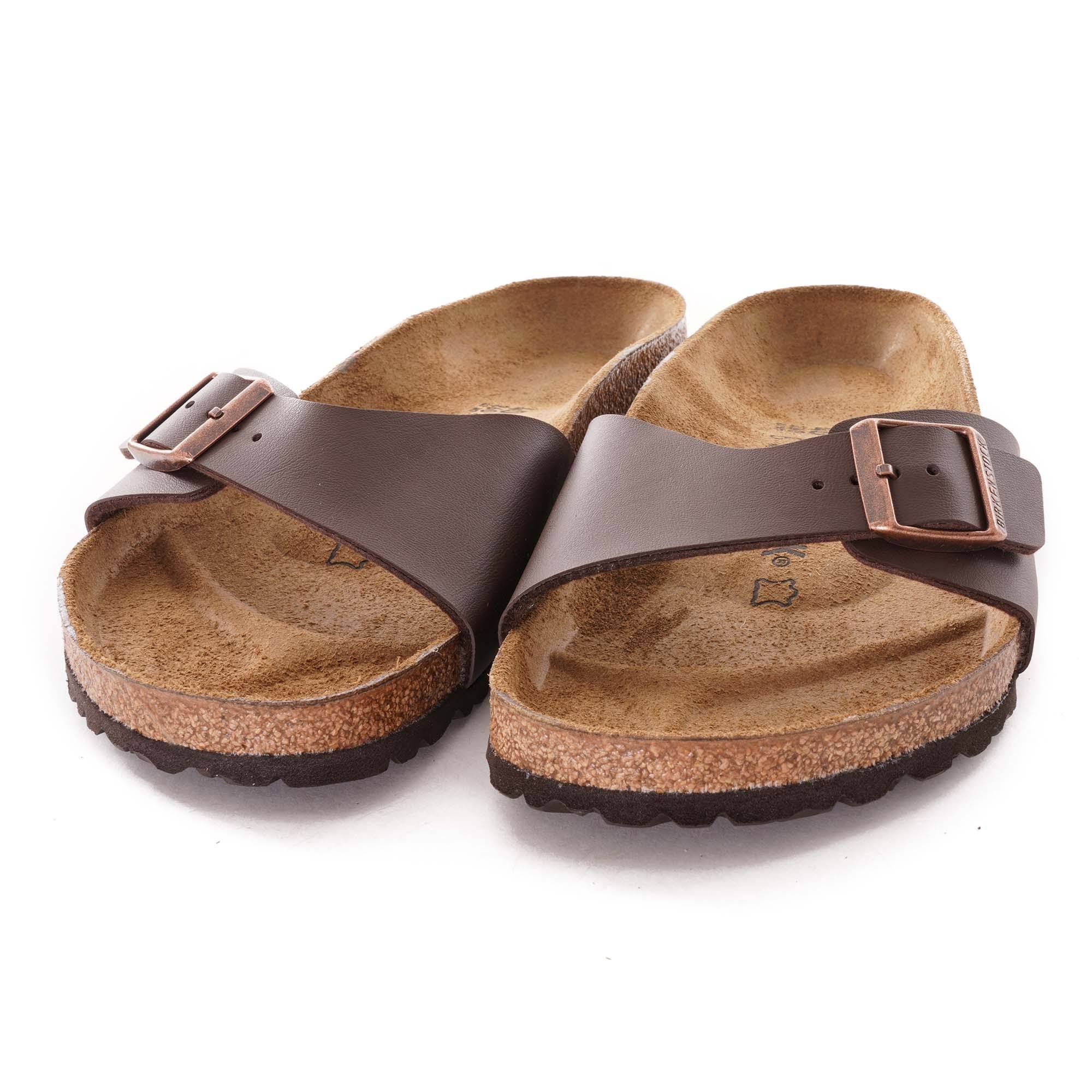 Birkenstock Madrid Birko Flor Ladies Sandals - Dark Brown