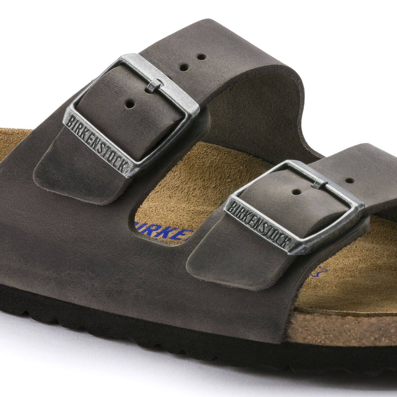 Birkenstock Arizona Soft Footbed Oiled Leather, Iron / 41