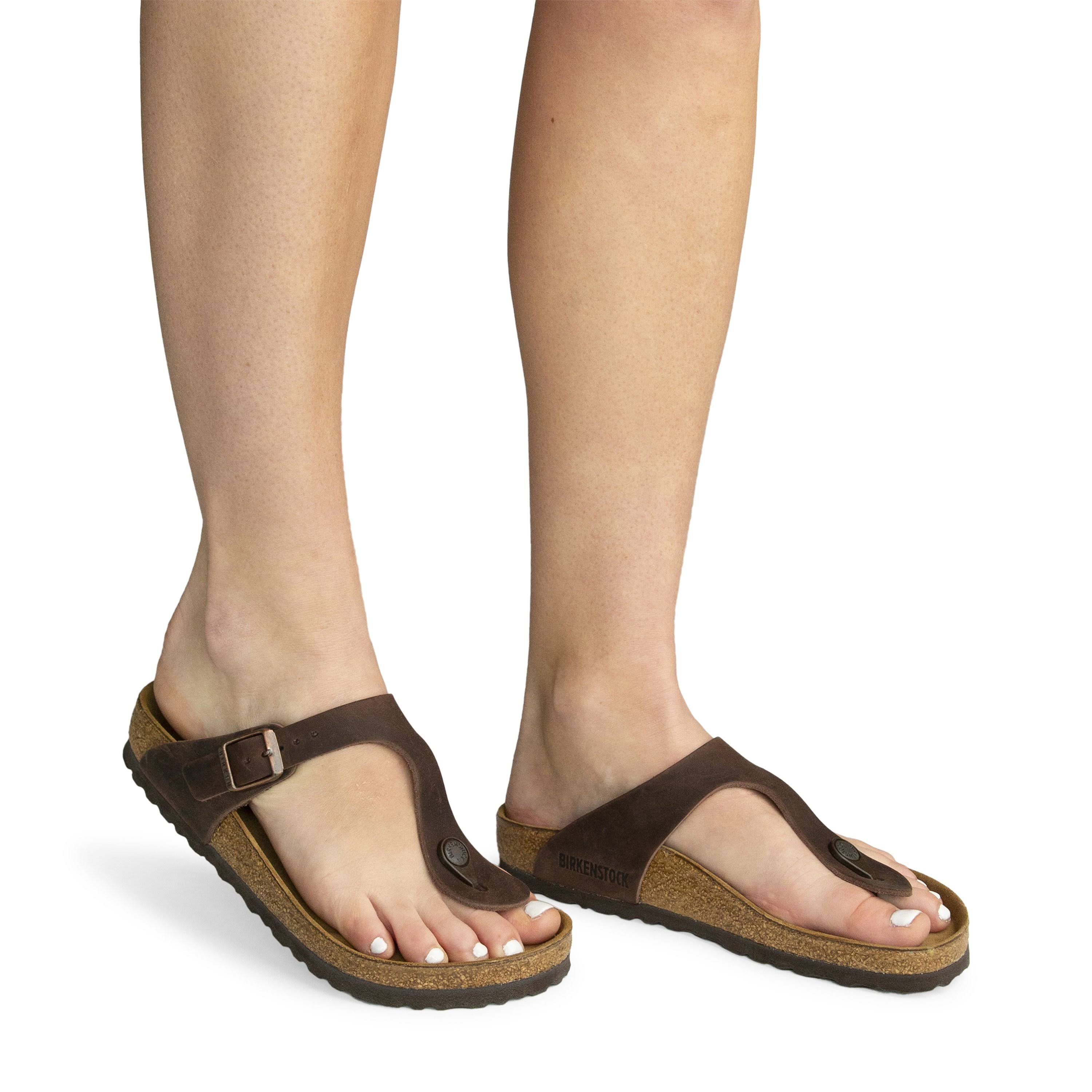 Birkenstock Women's Gizeh Habana Oiled Leather, 37