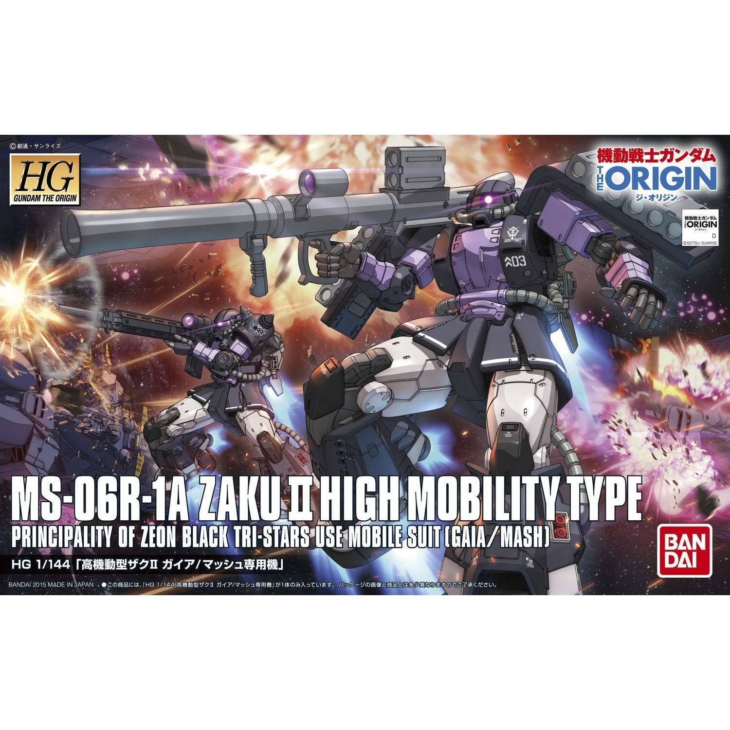 HG Gundam Origin Zaku II Gaia Mash Custom 1/144 Model Kit Bandai