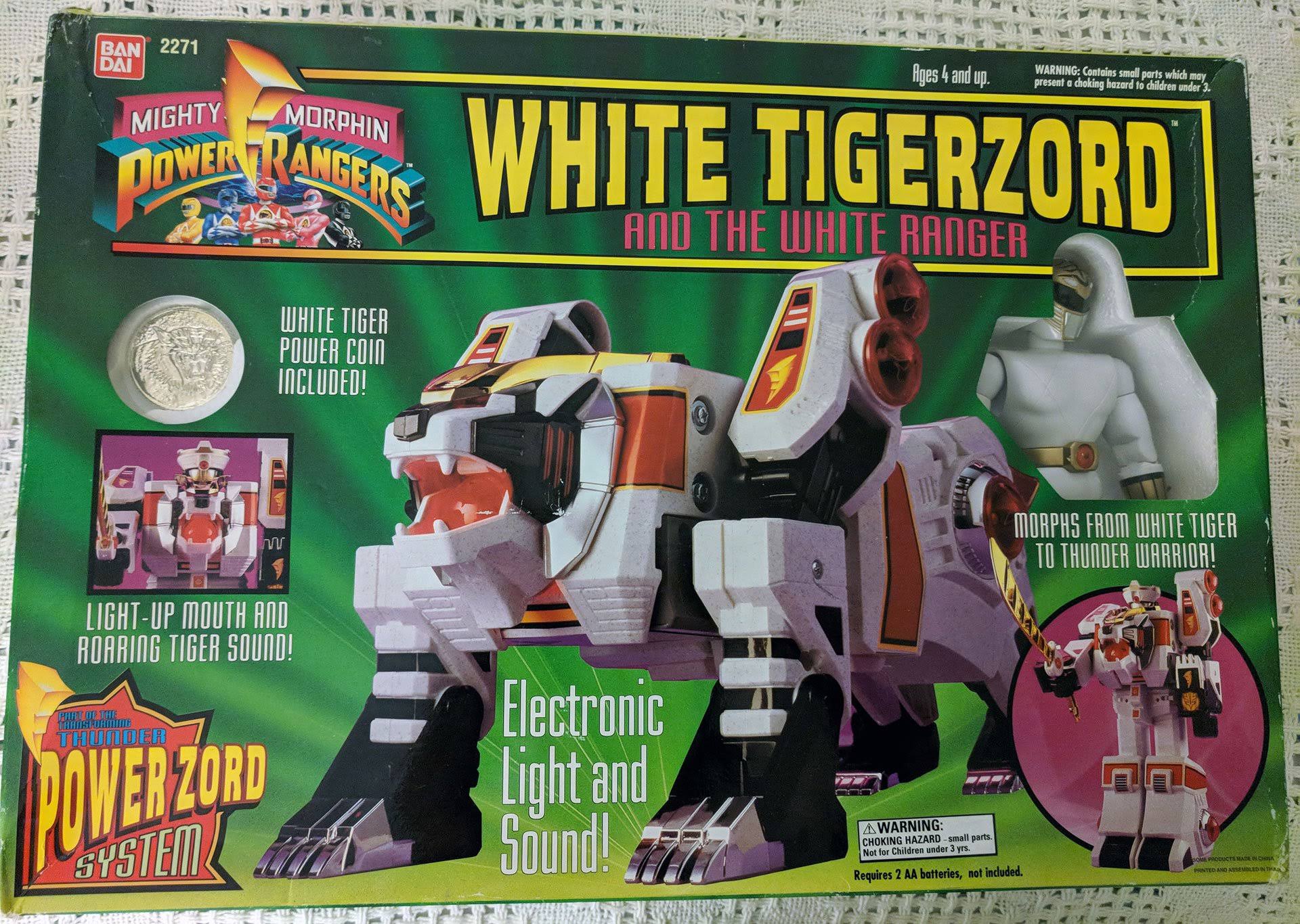 Bandai White Tigerzord Power Rangers Toy