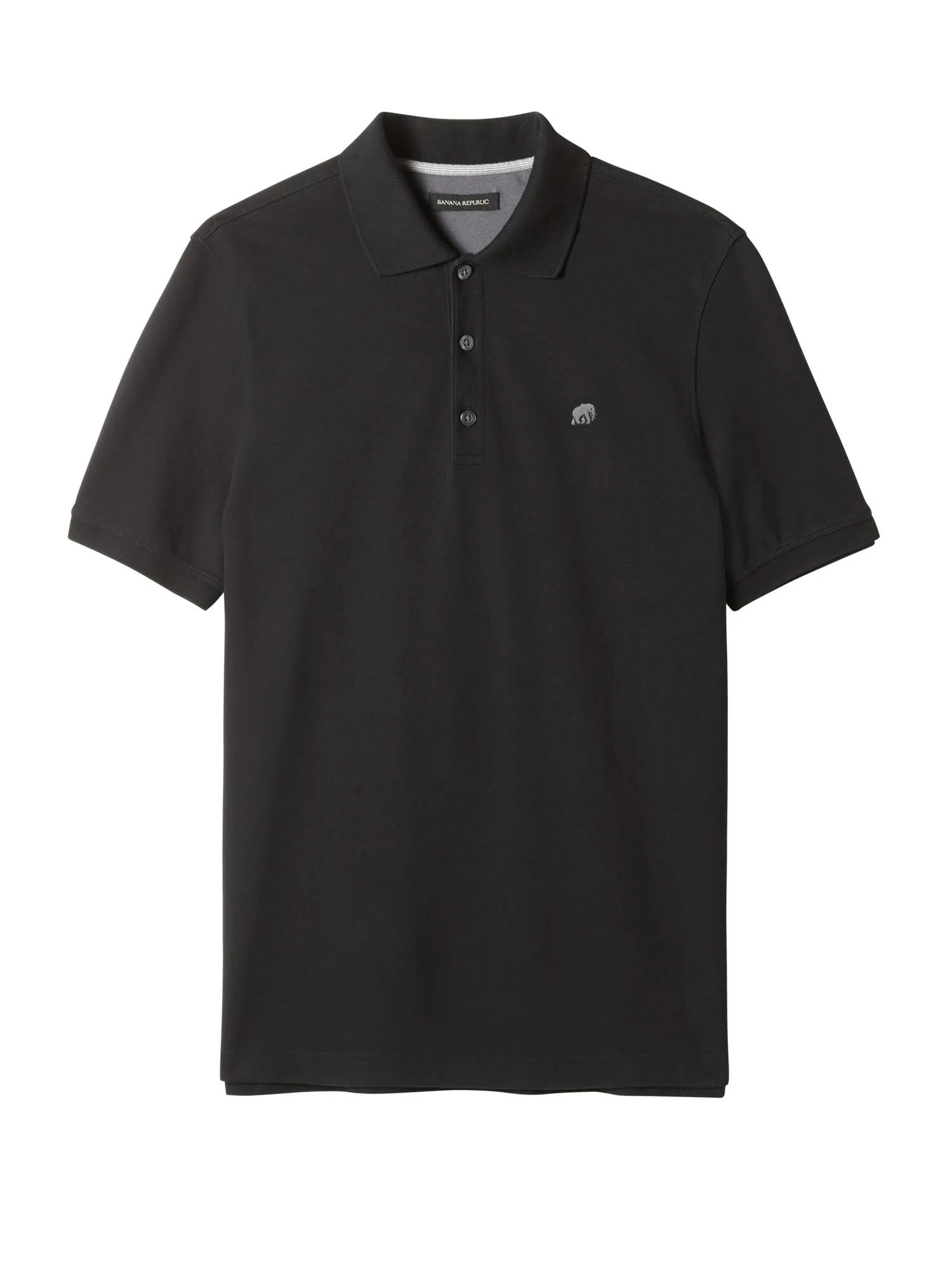 Banana Republic Men's Signature Pique Polo Shirt Black Size M