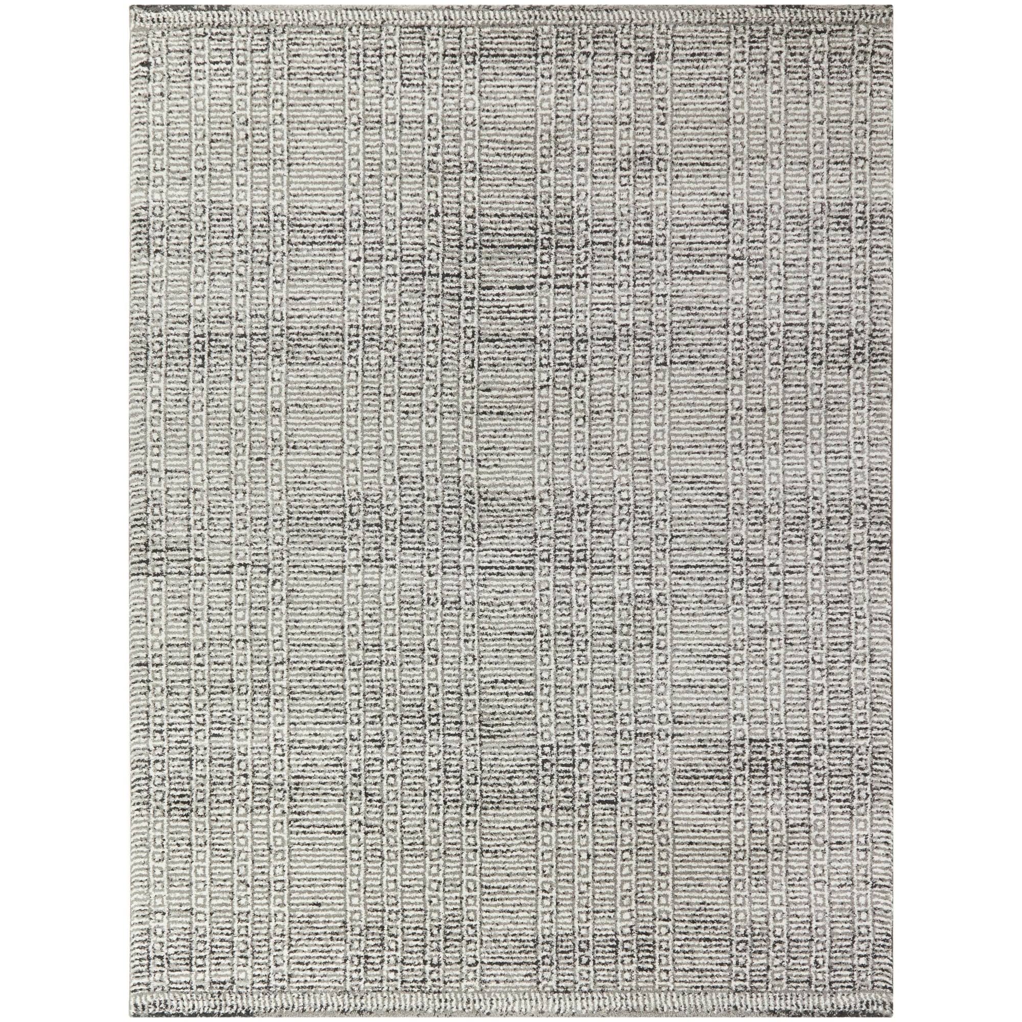 Karsyn Modern Geometric Area Rug - Grey - 5&3x22 x 7&
