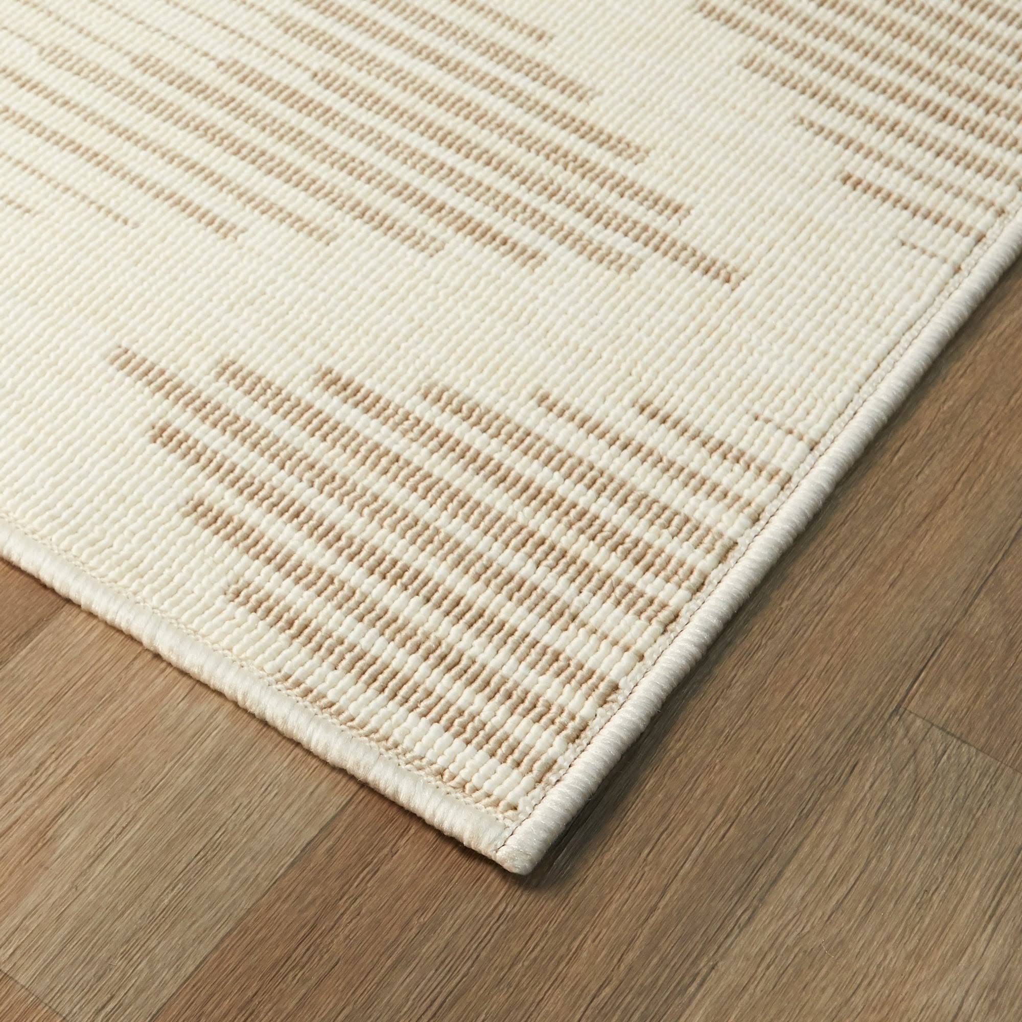 BALTA Coville Beige 5 ft. x 7 ft. Chevron Indoor/Outdoor Area Rug