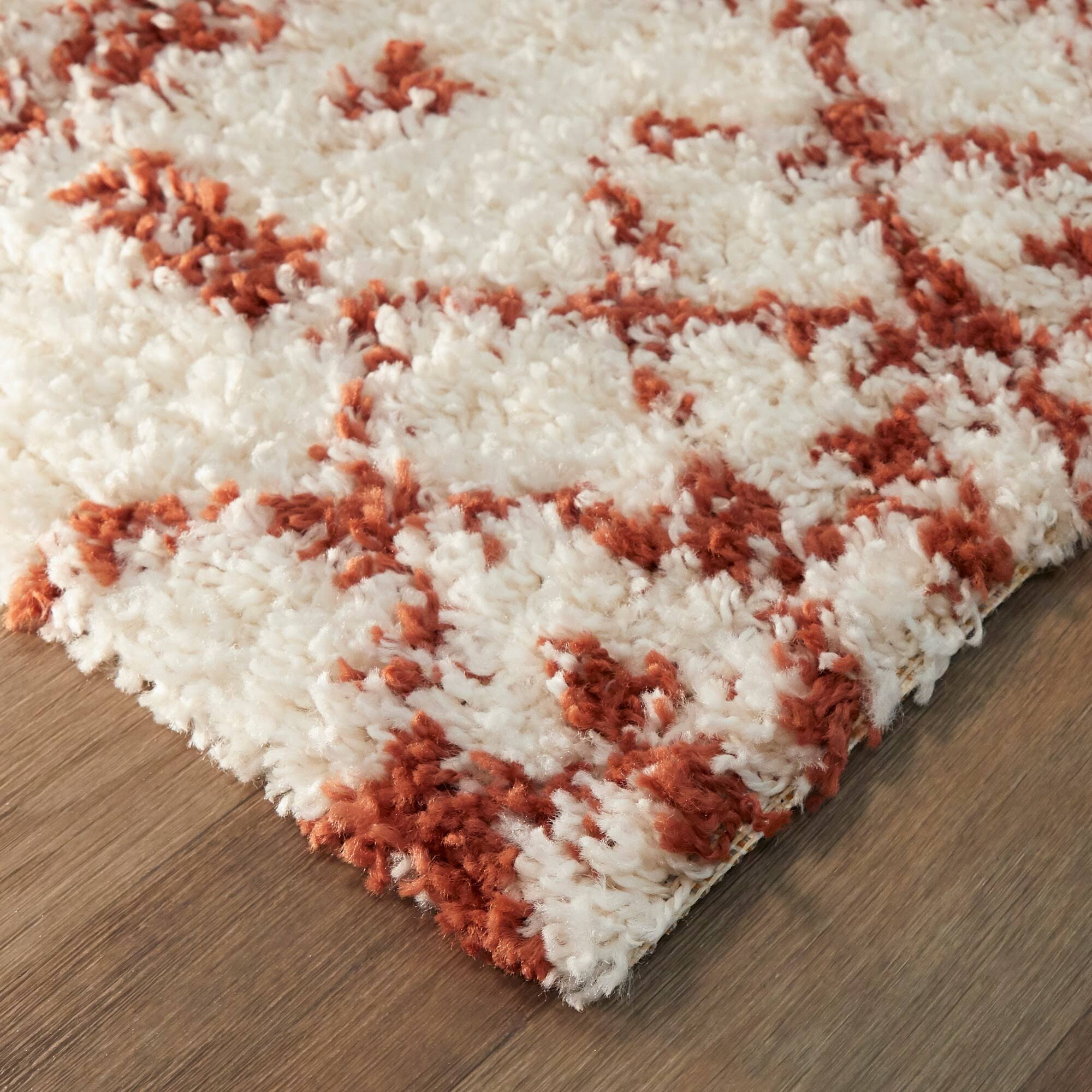 BALTA Dominic Cream/Grey 8 ft. x 10 ft. Moroccan Shag Area Rug