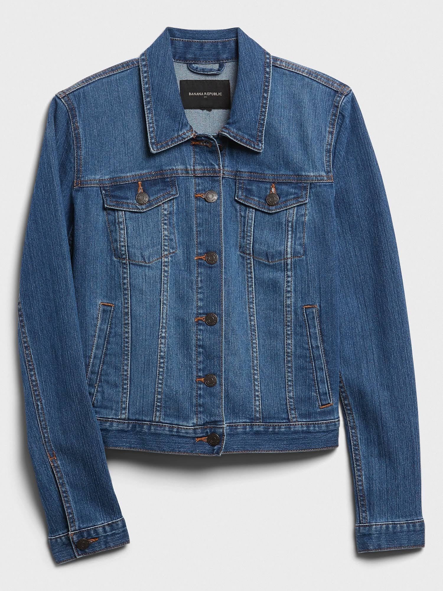 Women's Denim Jean Jacket Medium Wash